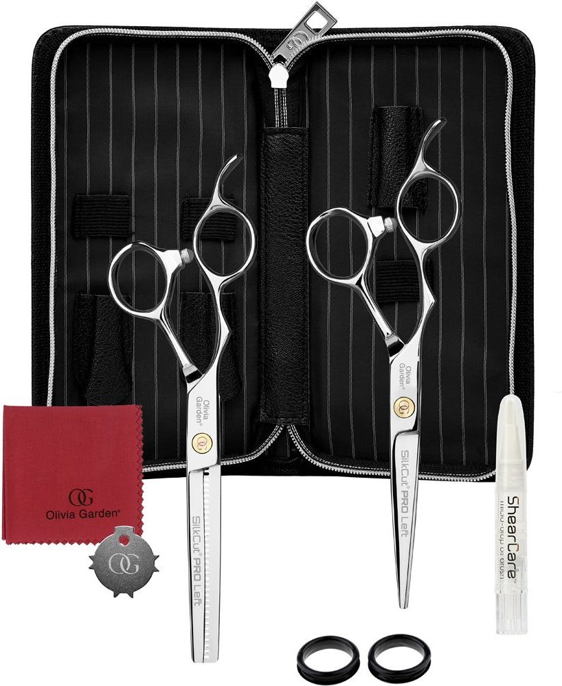 Olivia Garden Silk Cut Pro Schere + Effilierschere LH 5,75 Zoll