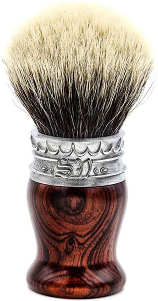 Saponificio Varesino Shaving Brush - Pewter / Ivory Imitation handle