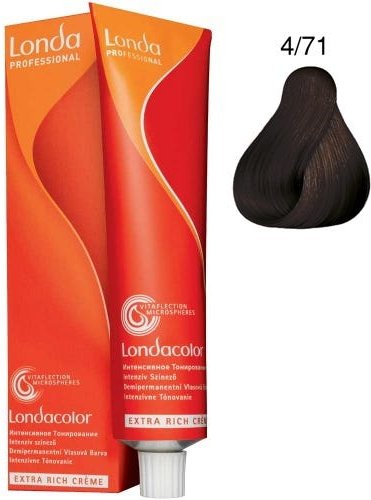 Londa Demi-Permanent Color Creme 4/71 Mittelbraun Braun-Asch 60 ml