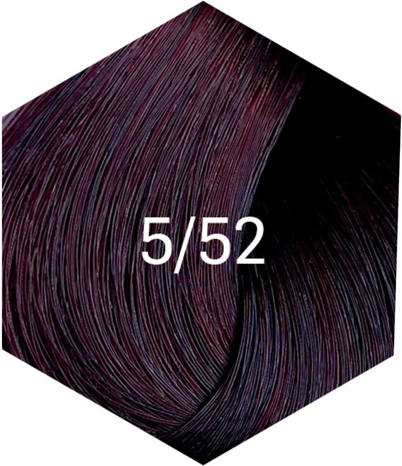 Lakmé Permanente Haarfarbe Collage 5/52 Hellbraun Mahagoni Irisé Intensiv 60 ml