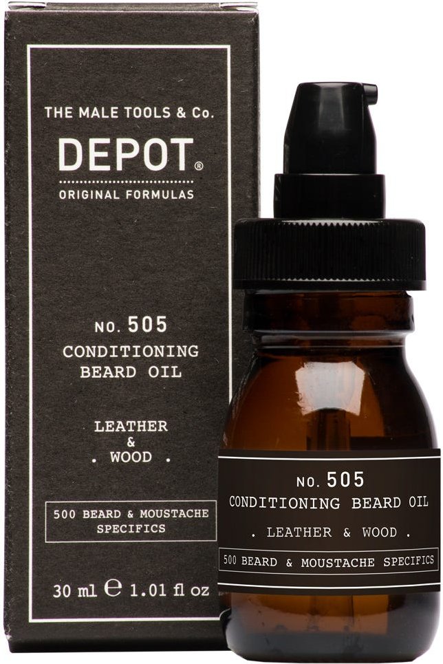 DEPOT 505 Conditioning Beard Oil Leather & Wood 30 ml