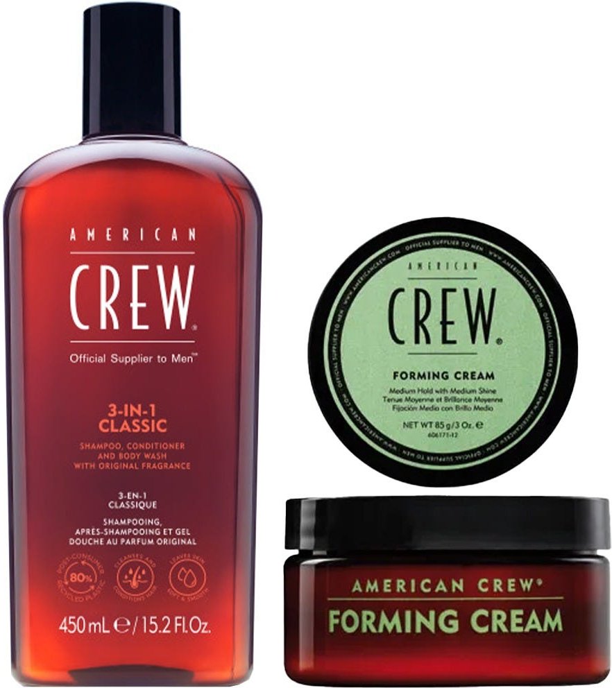 American Crew Classic 3-in-1 Shampoo & Forming Cream Duo Bundle