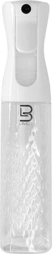 Level3 Beveled Spray Bottle White/Transparent