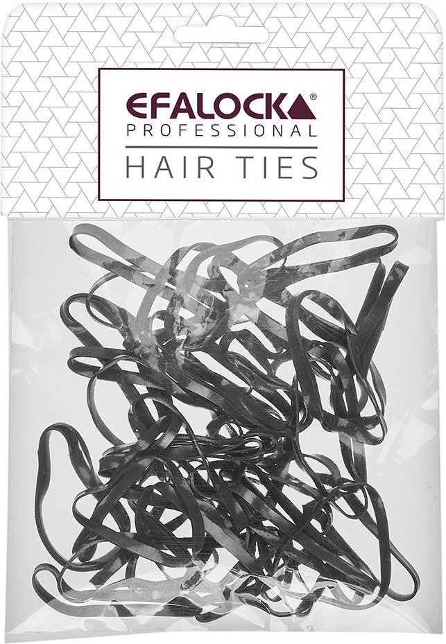 Efalock Rasta Haargummi dick/groß schwarz 100 Stück