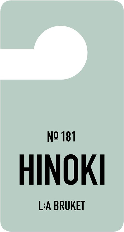 L:A BRUKET No.181 Fragrance Tag Hinoki