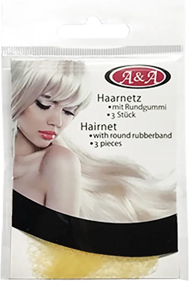 A&A Haarnetz dünn Rundgummi mittelblond 3 Stück