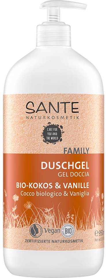 SANTE FAMILY Duschgel Bio-Kokos & Vanille 950 ml