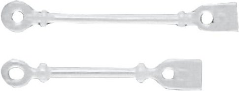 Efalock Ersatzgummis rund lang mit Distanziering