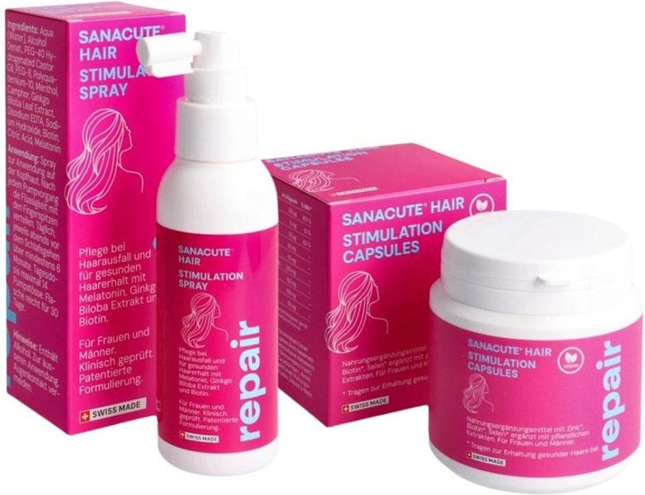 SANACUTE Stimulation Spray & Capsules Bundle