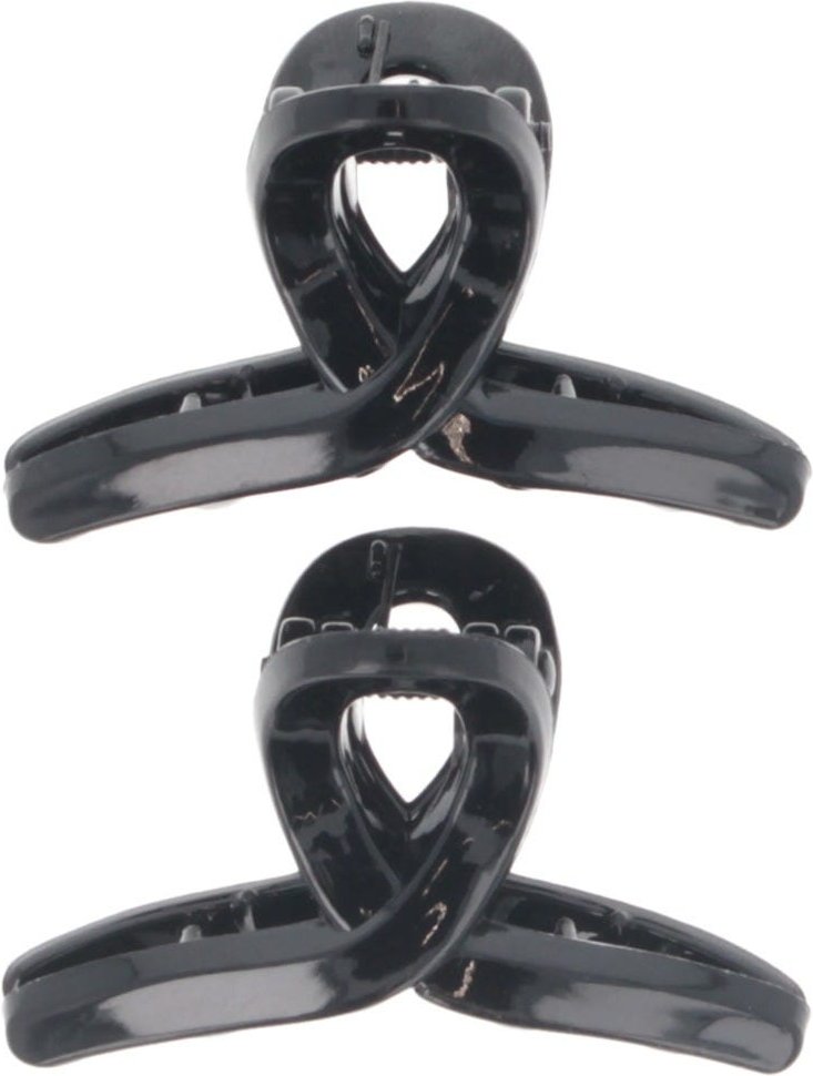Solida Haarklammer schwarz shiny 2 Stück