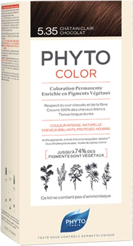 Phyto Color 5.35 Hellbraun Schokolade Pack 2x50 ml