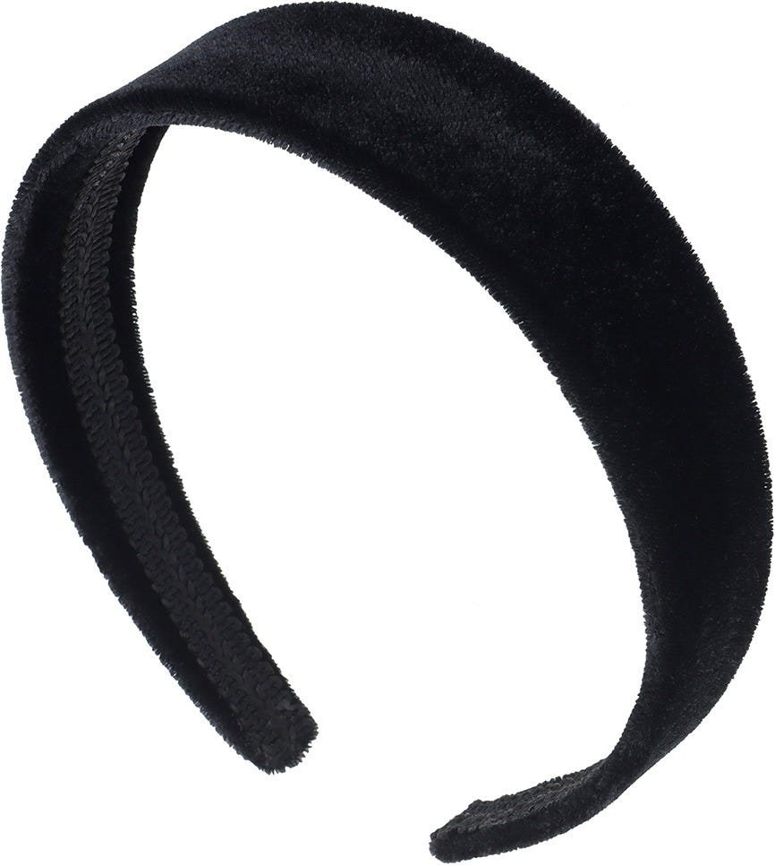 Solida Haarreifen Samt schwarz glatt