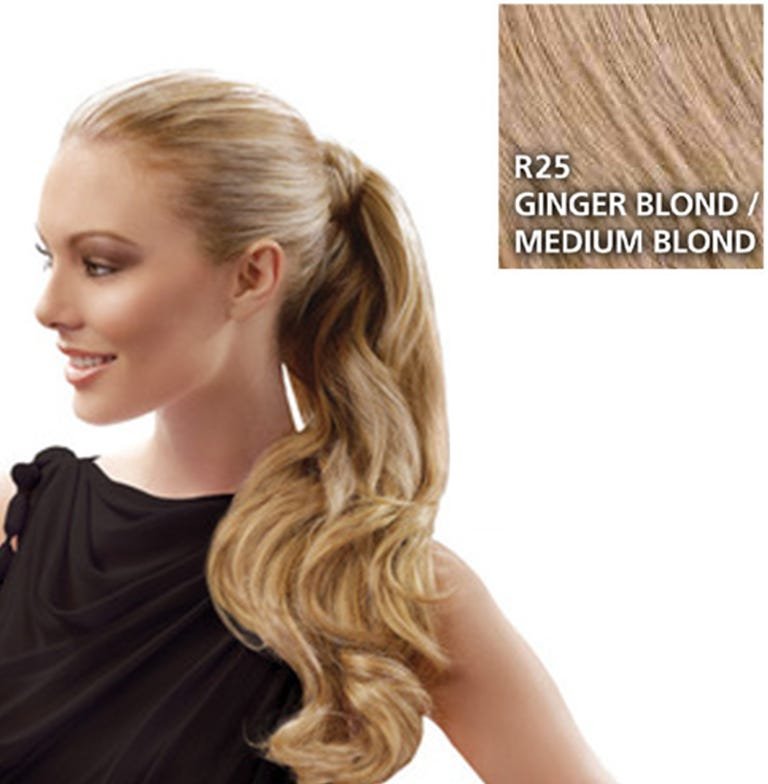 Thumbnail - Hairdo Wrap Around Pony Wavy R25 Ginger Blond 57 cm