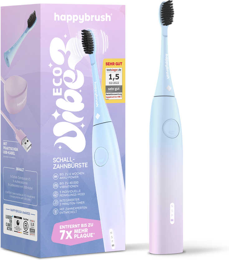 Happybrush StarterKit Schall VIBE 3 Sunrise