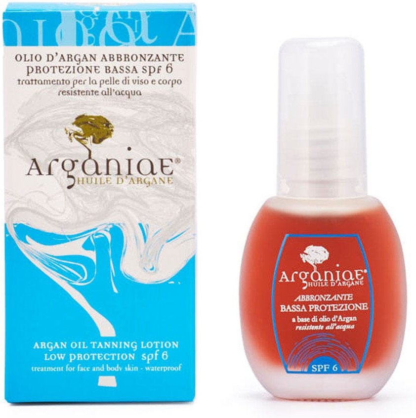Arganiae Sonnenöl mit niedrigem Schutz LSF 6 auf Basis von Arganöl 30 ml