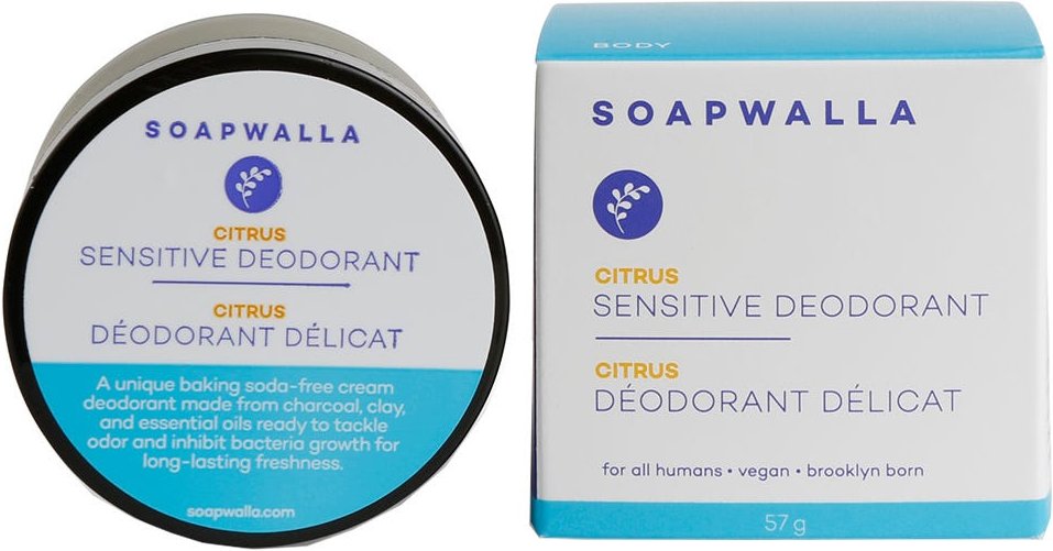 SOAPWALLA Deodorant Cream Sensitive Citrus 57 g