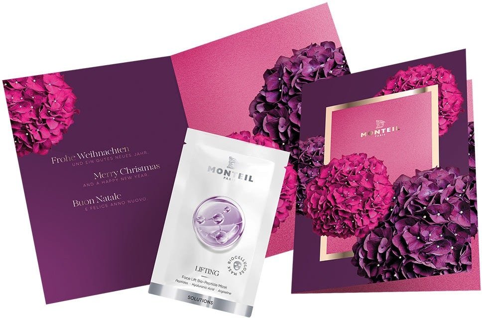 Monteil Paris Winterberry Karte mit Maskensachet