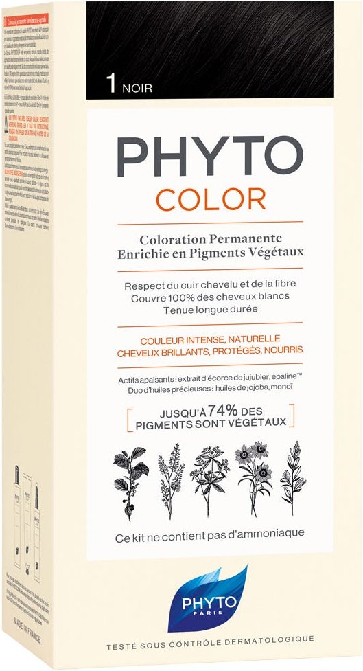 Phyto Phytocolor 1 Schwarz Pflanzliche Haarcoloration