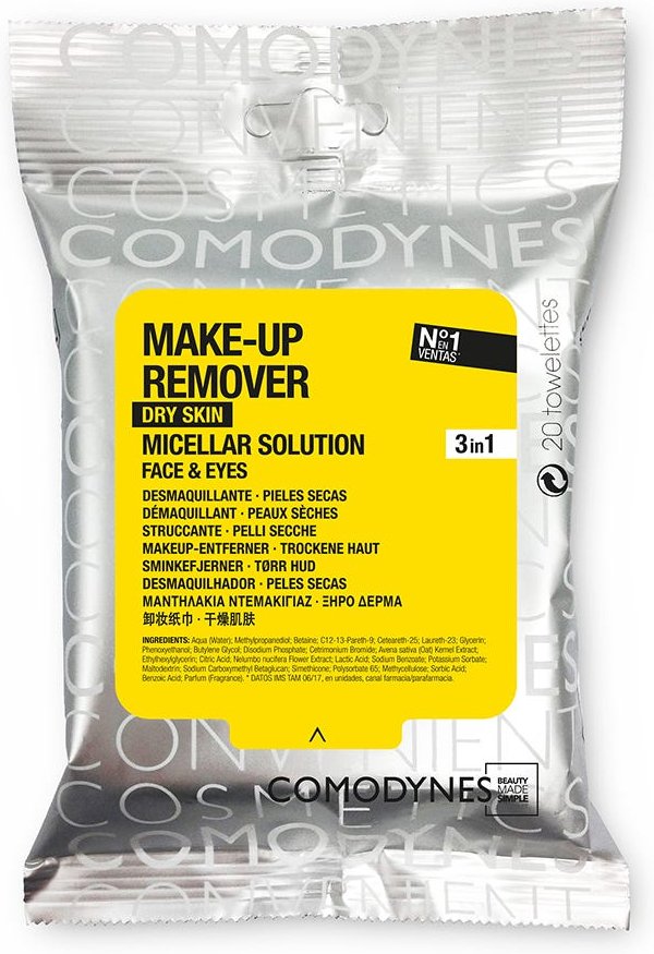 COMODYNES Make Up Remover Micellar Dry Skin 20 Stück