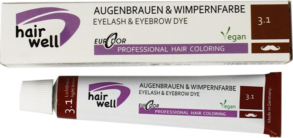 Hairwell Augenbrauen- und Wimpernfarbe Nr. 3.1 Lichtbraun 20 ml