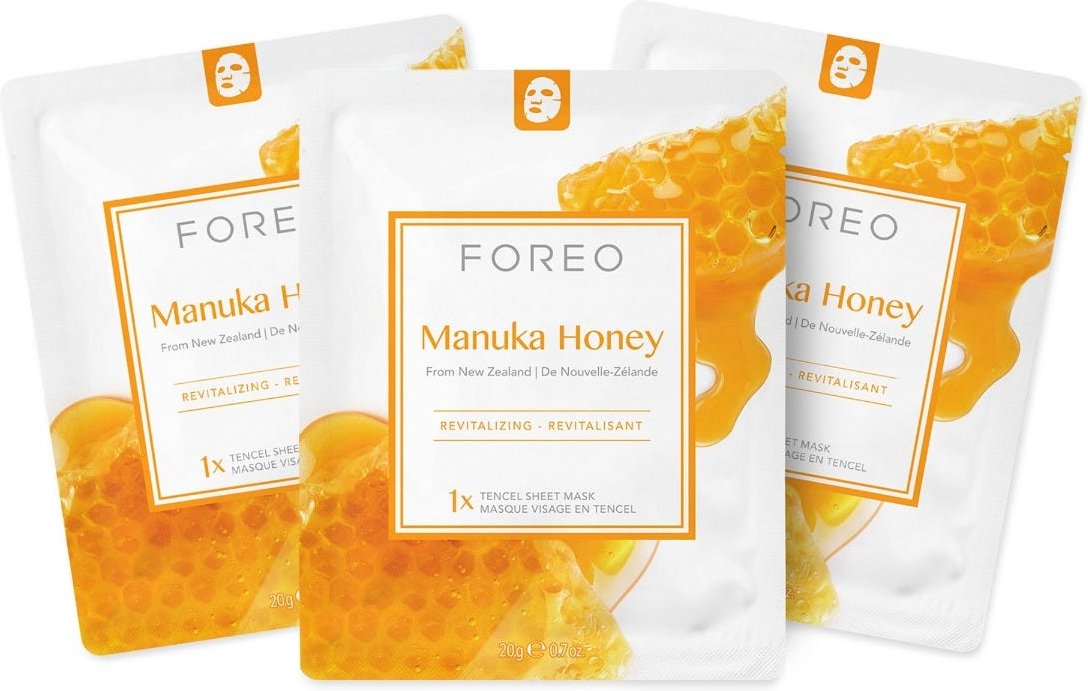 FOREO Sweden Farm To Face Collection Sheet Masks Manuka Honey 3 Stück