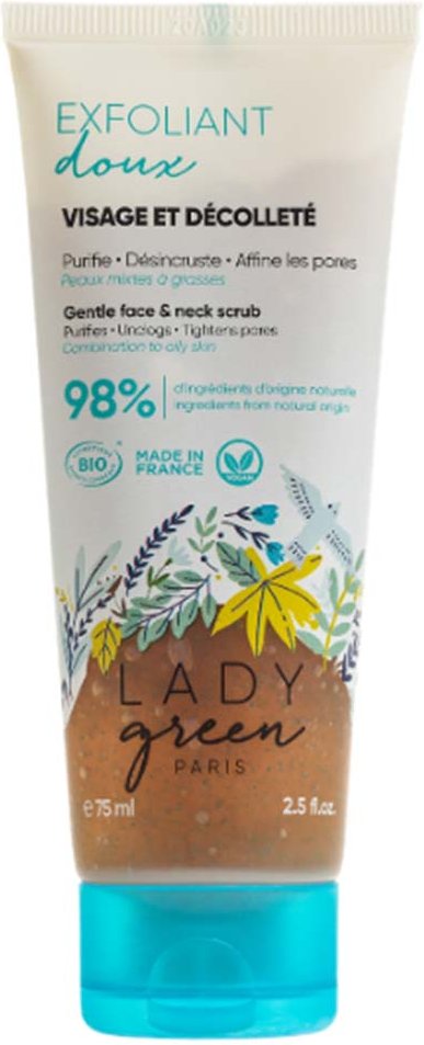 LADY green Sanfter Gesichts-Scrub 75 ml