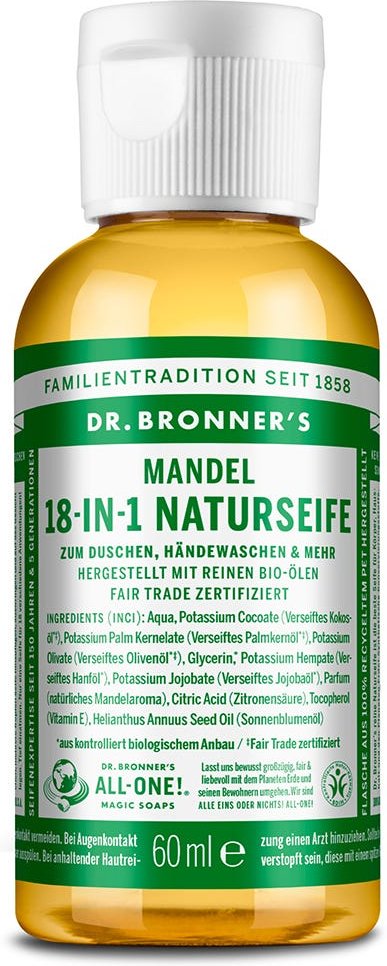 Dr. Bronner's 18-in-1 Naturseife Mandel 60 ml