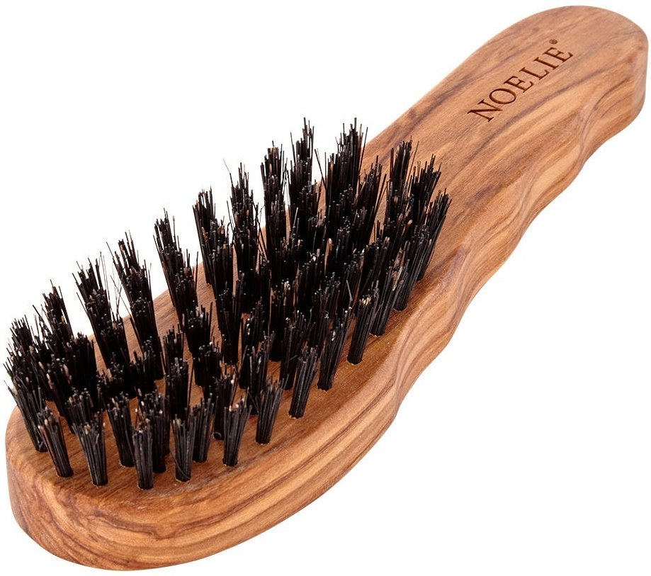 NOELIE Wildschweinborstenbürste Olivenholz