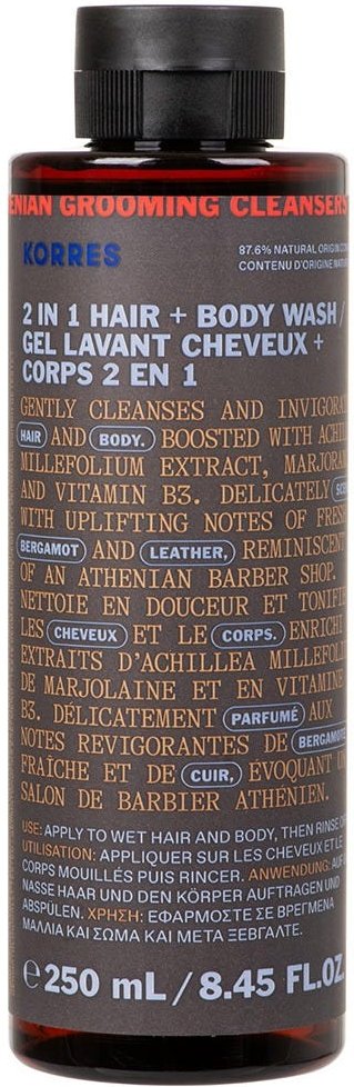 Korres Men Athenian Grooming 2-in-1 Shampoo und Duschgel 250 ml