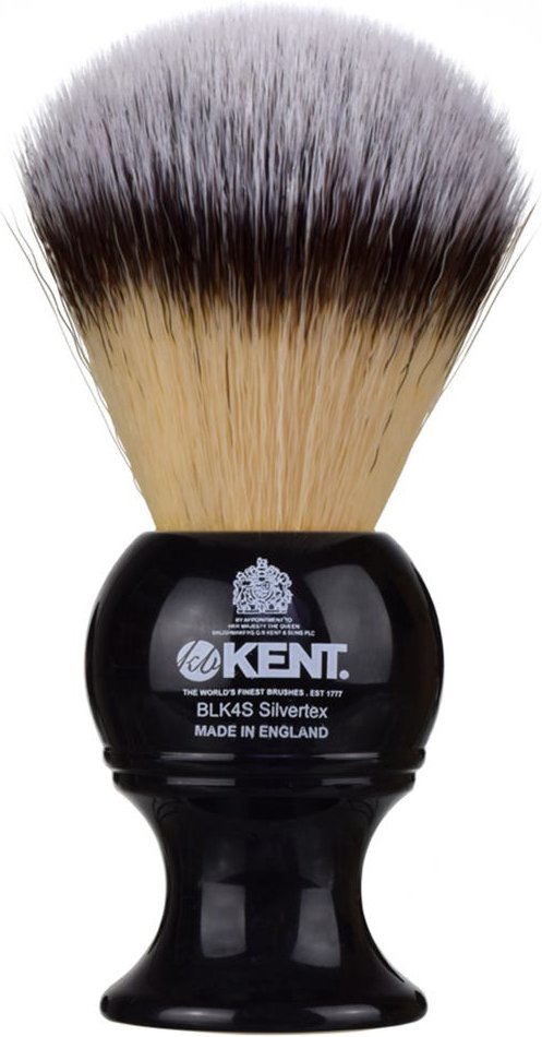 Kent Synthetik Rasierpinsel Medium Schwarz