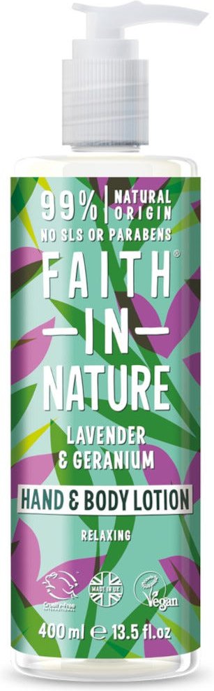 Faith in Nature Lavender Geranium Hand & Bodylotion 400 ml