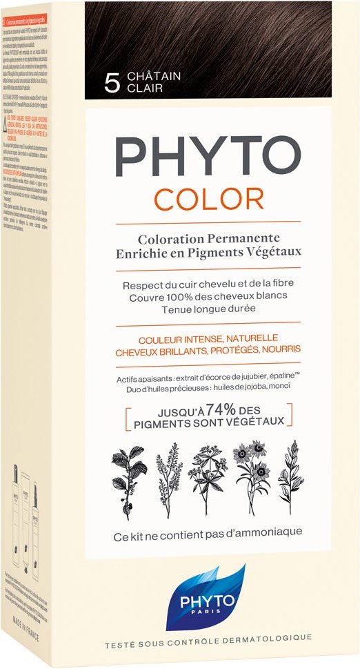 Phyto Phytocolor 5 Helles Braun Pflanzliche Haarcoloration