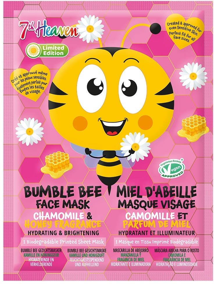 7th Heaven Animal Bumble Bee Sheet Mask 1 Stück