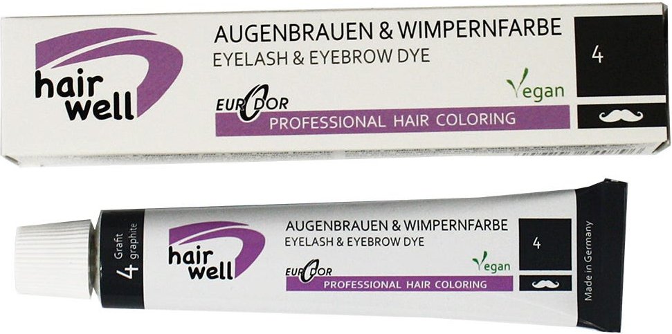Hairwell Augenbrauen- und Wimpernfarbe Nr. 4 Grafit 20 ml