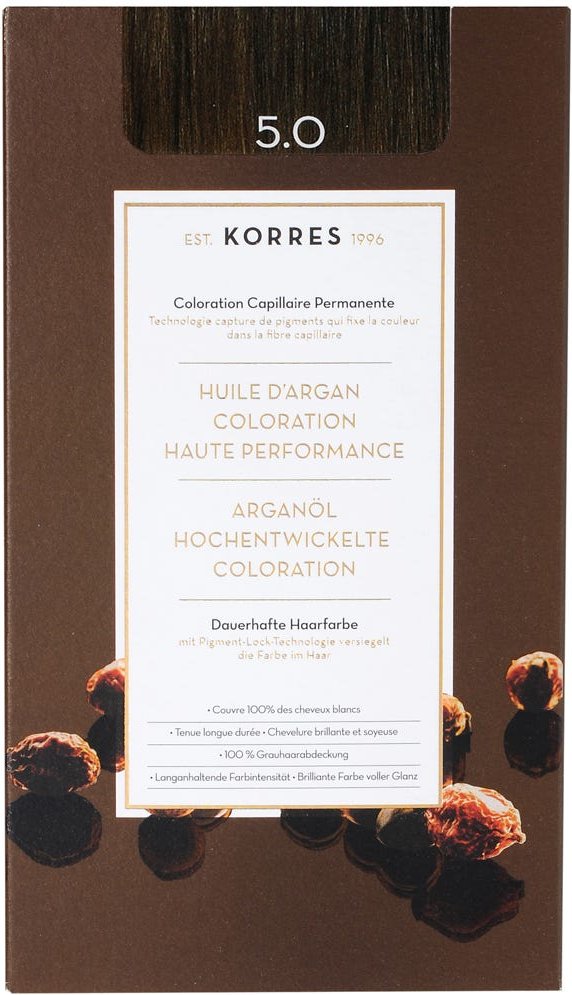 Thumbnail - Korres Argan Oil Hair Colorant 5.0 Hellbraun