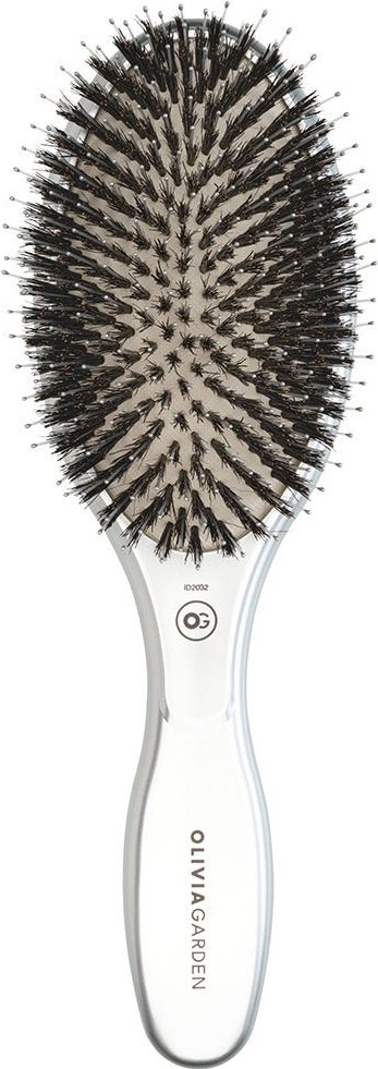 Olivia Garden CARE OVAL Boar & Nylon Bristles Silver