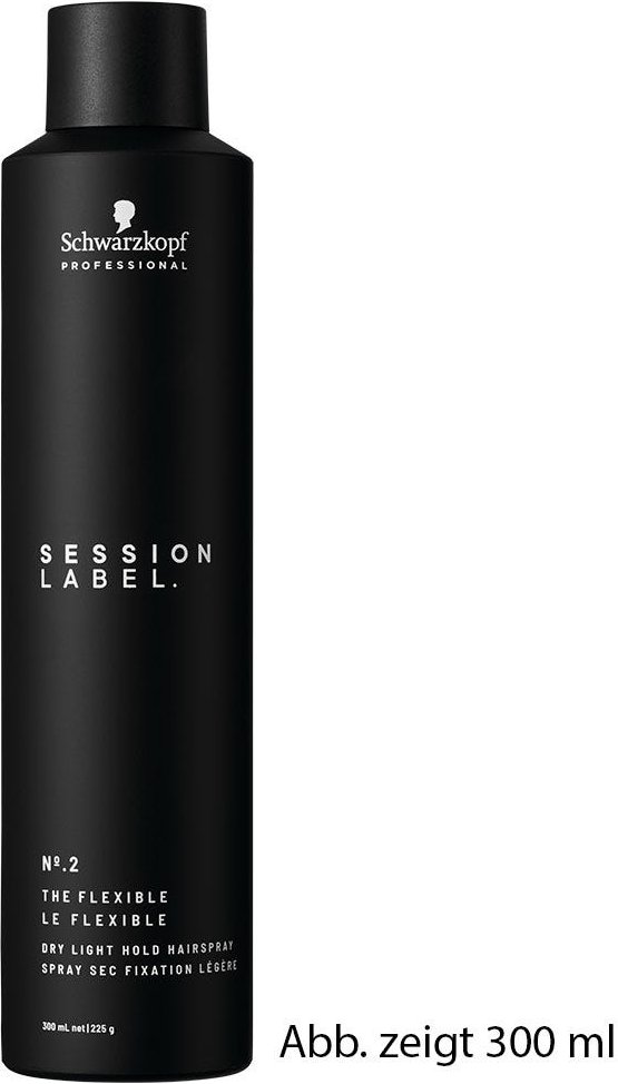 Schwarzkopf Session Label The Flexible Dry Light Hold Hairspray 500 ml