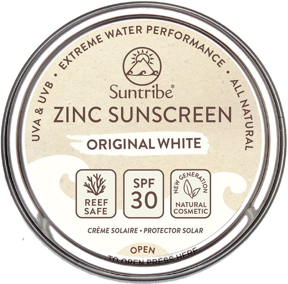 Suntribe Zink Sunscreen Sonnencreme LSF 30 Sport weiß 45 g