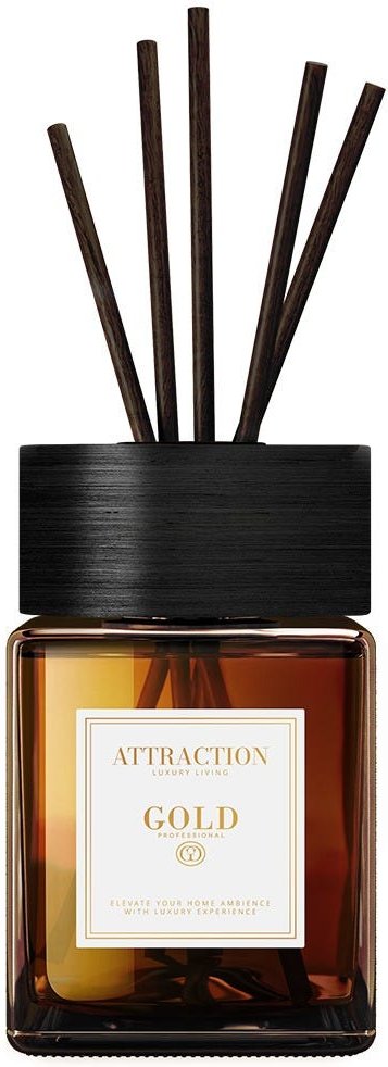 GOLD Professional Attraction Reed Diffuser Boxed - Glass 100 ml