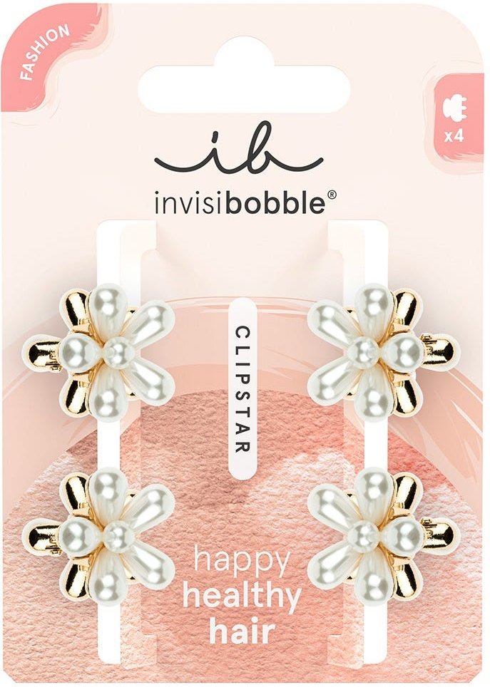invisibobble CLIPSTAR S Pearly Flower 4 Stück