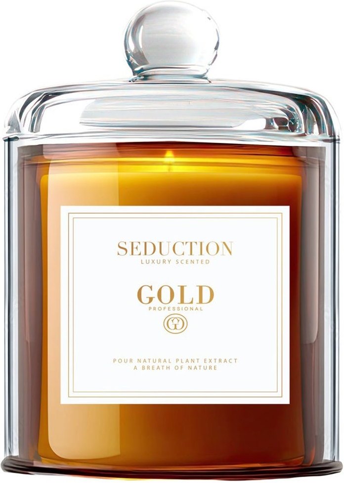 GOLD Professional Seduction Scented Candle Boxed - Glass 150 g