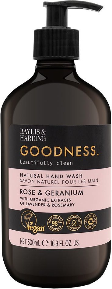 Baylis & Harding Goodness Rose & Geranium 500 ml