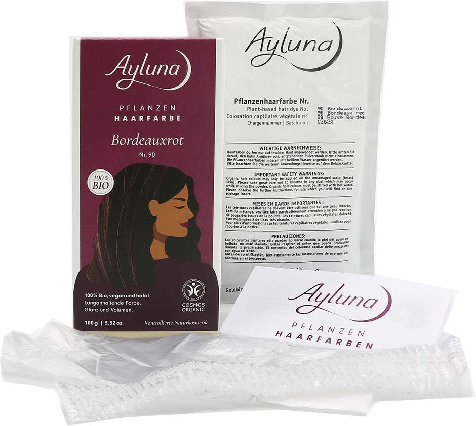 Ayluna Pflanzenhaarfarbe Bordeauxrot 100 g