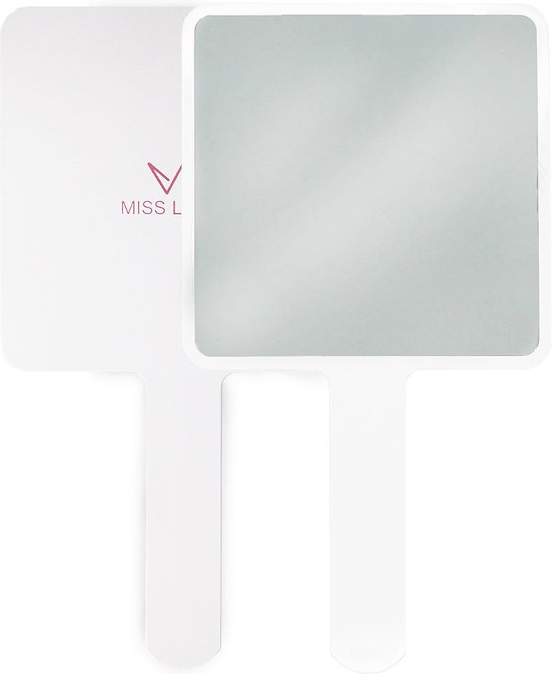 Miss Lashes Handspiegel weiß