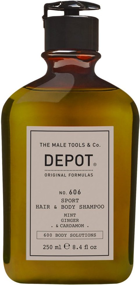 DEPOT 606 Sport Hair & Body Shampoo Mint, Ginger & Cardamom 250 ml