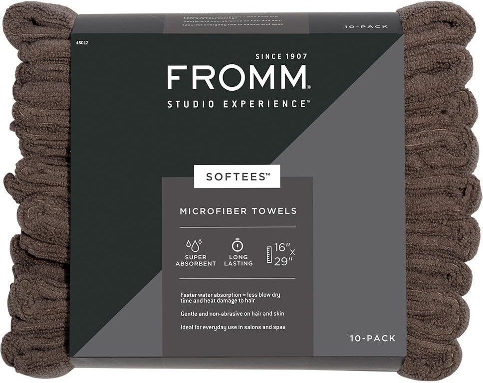 Fromm Softees Handtuch Braun 10 Stück