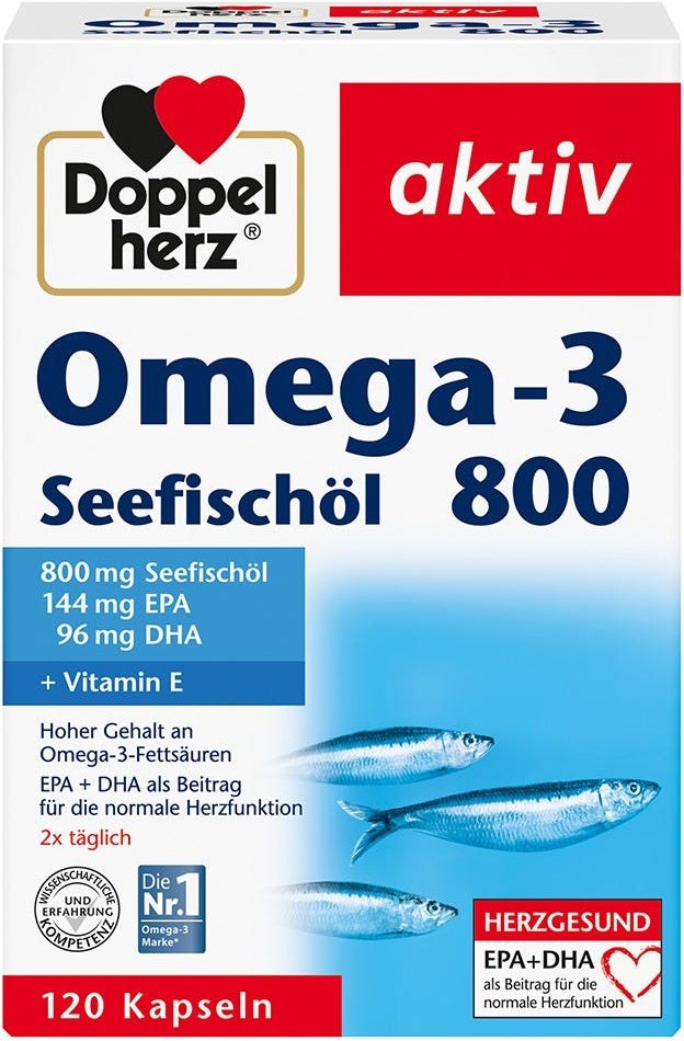 Doppelherz Seefischoel Omega-3 800 mg 120 Stück