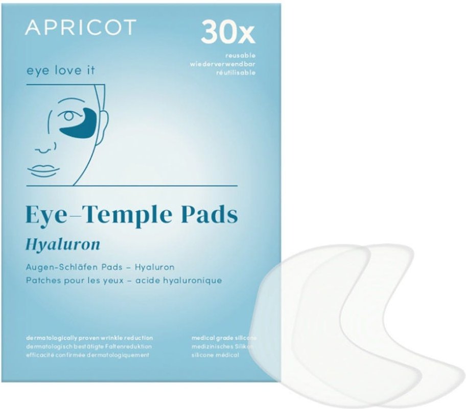 Apricot Wiederverwendbare Augen-Schläfen Pads mit Hyaluron