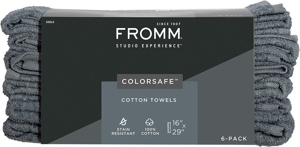 Fromm Color Safe Farbsicheres Handtuch Grau 6 Stück