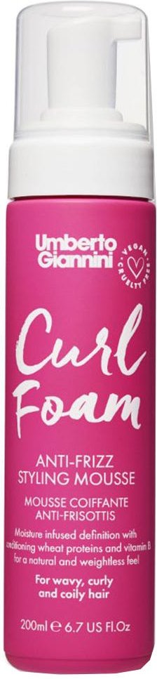 Umberto Giannini Curl Foam Anti-Frizz Styling Mousse 200 ml